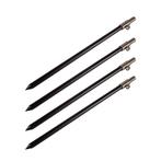 Ultimate Black Aluminium Bankstick Set 30-50cm (4 Stuks), Watersport en Boten, Verzenden, Nieuw