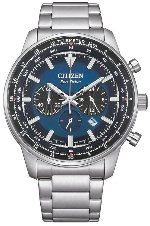 Citizen CA4500-91L Eco-Drive Sports Aviation horloge, Sieraden, Tassen en Uiterlijk, Horloges | Heren, Staal, Nieuw, Staal, Citizen
