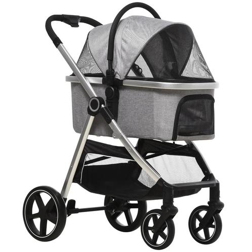 TRUUSK Hondenbuggy 2-in-1 Opvouwbaar Met Remmen En Netvenste, Dieren en Toebehoren, Honden-accessoires, Nieuw, Verzenden