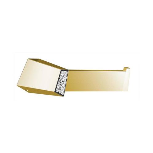 Toiletrolhouder Sapho Soul Crystal 15.8 cm Goud, Doe-het-zelf en Verbouw, Sanitair, Bad, Nieuw, Ophalen of Verzenden