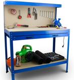 Werktafel / werkbank - 115 x 55 x 140cm - Blauw, Doe-het-zelf en Verbouw, Werkbanken, Verzenden, Nieuw