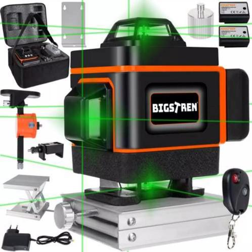 Bigstren 16-lijns 360 Graden Groene Laserwaterpas - Kruis..., Doe-het-zelf en Verbouw, Gereedschap | Handgereedschap, Nieuw, Ophalen of Verzenden