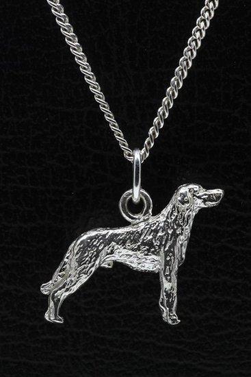 Zilveren Beauceron ketting hanger - oren ongecoupeerd - g..., Sieraden, Tassen en Uiterlijk, Kettinghangers, Verzenden