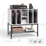 LIVSK Platenspeler Tafel met Oplaadstation - 6 Vakken voor V, Verzenden, Nieuw