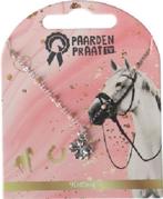 PaardenpraatTV Ketting Klaver Vier Zilver, Ophalen of Verzenden, Nieuw