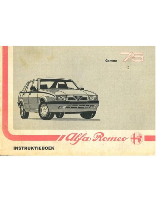 1989 ALFA ROMEO 75 INSTRUCTIEBOEKJE NEDERLANDS, Auto diversen, Handleidingen en Instructieboekjes