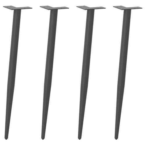 vidaXL Console tafelpoten conische vorm 4 st 72-73 cm staal, Huis en Inrichting, Tafelonderdelen, Nieuw, Verzenden