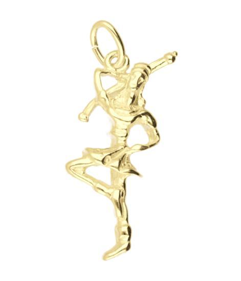 Gouden Majorette meisje ketting hanger, Sieraden, Tassen en Uiterlijk, Kettinghangers, Verzenden