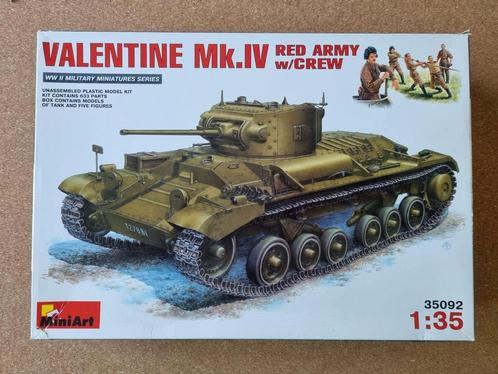MiniArt 35092 Valentine Mk.IV Red Army + crew 1:35, Hobby en Vrije tijd, Modelbouw | Auto's en Voertuigen, Verzenden