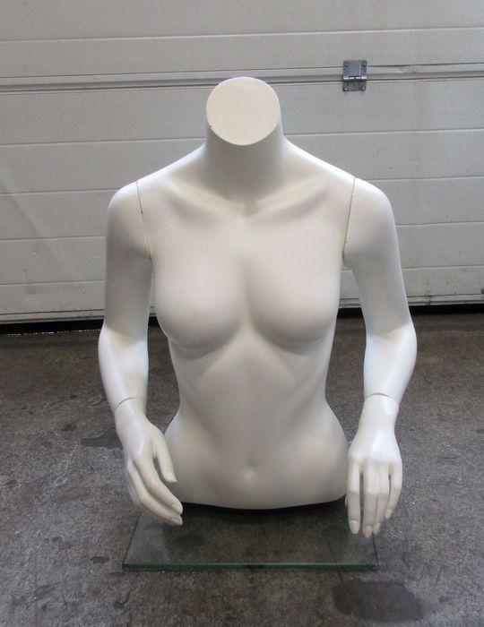 Paspop, Etalagepop Vrouw, B55 x D43 x H66cm, wit, Zakelijke goederen, Kantoor en Winkelinrichting | Winkel en Inventaris