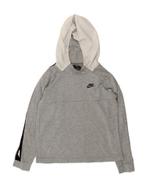 NIKE Boys Graphic Hoodie Jumper 13-14 Years XL Grey, Verzenden, Nieuw