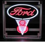 Ford V8 Neon Verlichting XL 80 x 90 cm, Verzamelen, Automerken, Motoren en Formule 1, Gebruikt, Ophalen