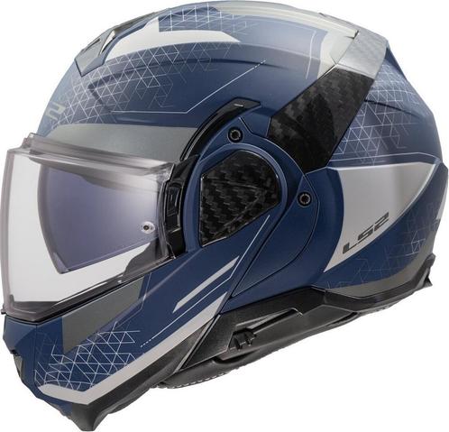 LS2 FF910 Advant II Astral Navy Blauw Grijs Systeemhelm, Motoren, Kleding | Motorhelmen, Systeemhelm, Heren, XS, Nieuw met kaartje