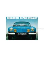 1977 ALPINE BERLINETTE BROCHURE NEDERLANDS, Boeken, Auto's | Folders en Tijdschriften, Nieuw, Author
