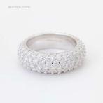Alliance ring wit rijen briljant - €1.600,-, Diversen, Levensmiddelen, Ophalen