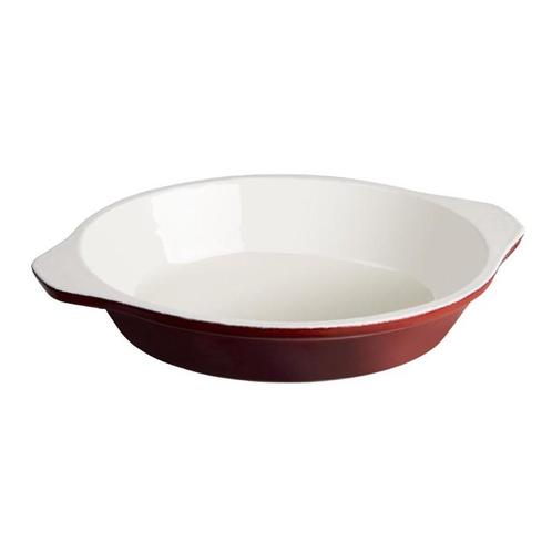 Vogue ronde gietijzeren gratineerschaal rood 0,4L, Huis en Inrichting, Keuken | Keukenbenodigdheden, Verzenden