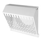 Whisper Luxe Design Gevelkap 125mm - AFVOER - WIT, Doe-het-zelf en Verbouw, Ventilatie en Afzuiging, Verzenden, Nieuw