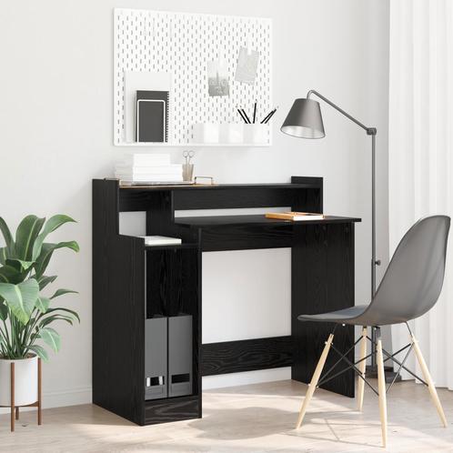 vidaXL Bureau Zwart eiken 97 x 45 x 90 cm Bewerkt hout, Huis en Inrichting, Bureaus, Nieuw, Verzenden