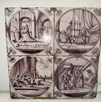 Tegel - Bijbelse Delftsblauwe tegels - Delft,