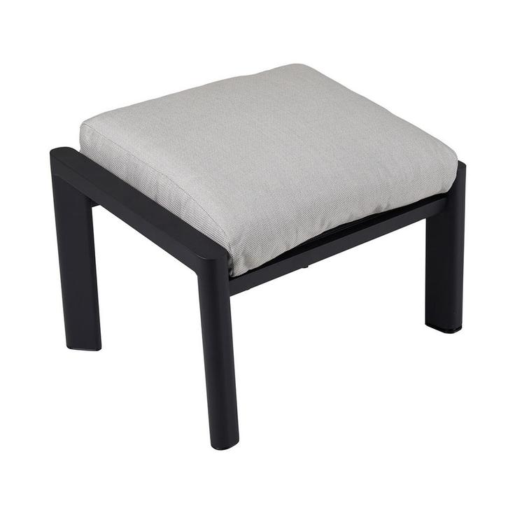 *WOONWINKEL* Brafab Slide Voetenbankje Voor Buiten Zwart-gri, Tuin en Terras, Tuinsets en Loungesets, Nieuw, Verzenden