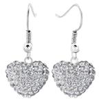 Fako Bijoux® - Oorbellen - Disco Dots - Hanger - Hart - Wit, Sieraden, Tassen en Uiterlijk, Oorbellen, Verzenden, Nieuw