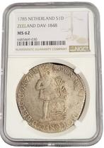 Provincie Zeeland Zilveren Dukaat 1785 NGC gecertificeerd, Postzegels en Munten, Verzenden, Munten