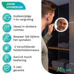 2dekans | Make Up Spiegel met Led Verlichting - 5X, Huis en Inrichting, Lampen | Wandlampen, Ophalen of Verzenden, Zo goed als nieuw