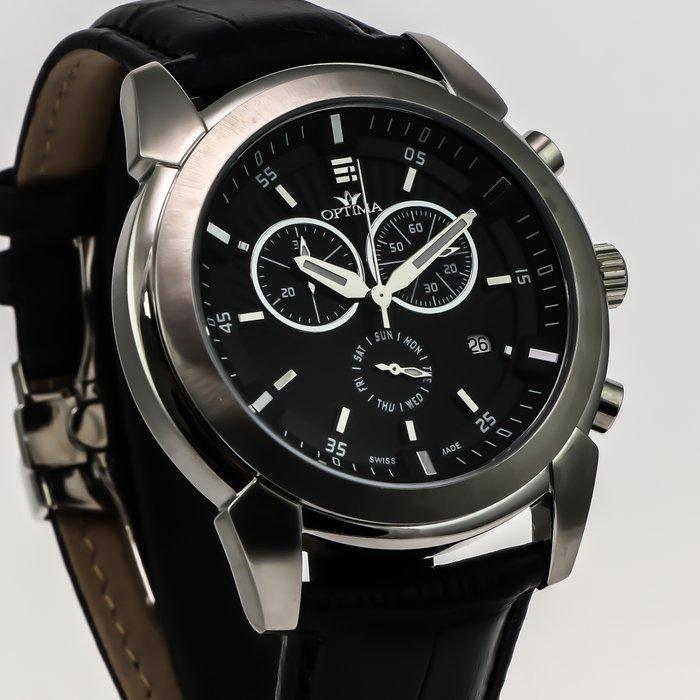 Optima - Swiss Chronograph - OSC367-SL-3 - Zonder, Sieraden, Tassen en Uiterlijk, Horloges | Heren