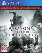 Playstation 4 Assassins Creed III: Remastered, Spelcomputers en Games, Verzenden, Zo goed als nieuw