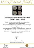Romeinse Rijk. Numeriano & Galieno. Lote de 2 Antoniniani -