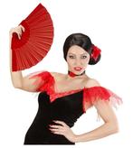 Rode Waaier Stof, Hobby en Vrije tijd, Feestartikelen, Verzenden, Nieuw