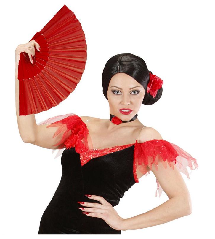 Rode Waaier Stof, Hobby en Vrije tijd, Feestartikelen, Nieuw, Verzenden