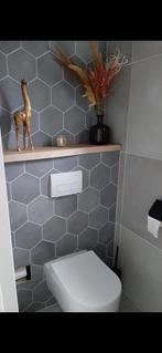 Houten toiletplank - 4cm dik eiken - Boomstam, Huis en Inrichting, Kasten | Wandmeubels, Nieuw, Verzenden