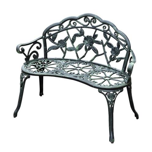 TRUUSK Tuinbank Parkbank Bankje Tuinmeubel 2-zits Metaal 100, Tuin en Terras, Tuinbanken, Nieuw, Verzenden