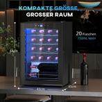 Wijnkoelkast 20 Flessen 53L 5-18 Compressor Drankkoelkast M, Huis en Inrichting, Woonaccessoires | Wijnrekken, Verzenden, Nieuw