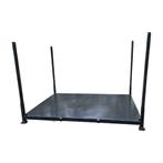 Stapelrek 300x200 cm met traanplaat, zwart, excl. rongen,, Ophalen of Verzenden