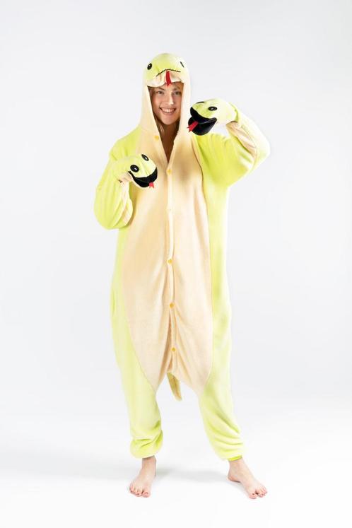 Onesie Slang Pakje 110-116 Slangenpak Kostuum Groen Reptiel, Kinderen en Baby's, Carnavalskleding en Verkleedspullen, Nieuw, 110 t/m 116