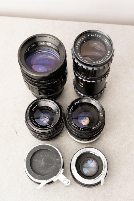 Isco-Gottingen, Tamron, Tokina lens lot for Exakta, Audio, Tv en Foto, Fotocamera's Analoog