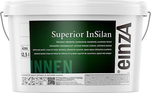 einzA - SUPERIOR INSILAN - SPACKLATEX - 10 liter - WIT of..., Doe-het-zelf en Verbouw, Verf, Beits en Lak, Verf, Wit, Nieuw, 10 tot 15 liter