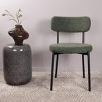 Eetkamerstoel zonder armleuning | Stof | Groen | DS4U Riko, Huis en Inrichting, Stoelen, Ophalen of Verzenden, Nieuw