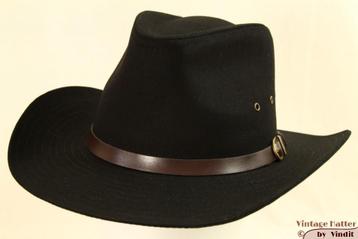 cowboy Western hoed Hawkins zwart en wit 57, 58 en 59 Nieuw beschikbaar voor biedingen