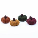 Vilt - Pompoen Small - Assorti 4 Stuks - 5x3cm - Fairtrade H, Ophalen of Verzenden, Nieuw
