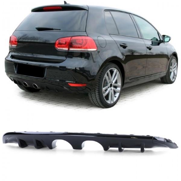 Achterbumper Diffusor VW Golf VI R32 Look Glans Zwart, Auto-onderdelen, Carrosserie en Plaatwerk, Ophalen of Verzenden