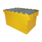 Distributiebak 600x400x320 mm Nestbaar Stapelbaar Geel met, Ophalen of Verzenden