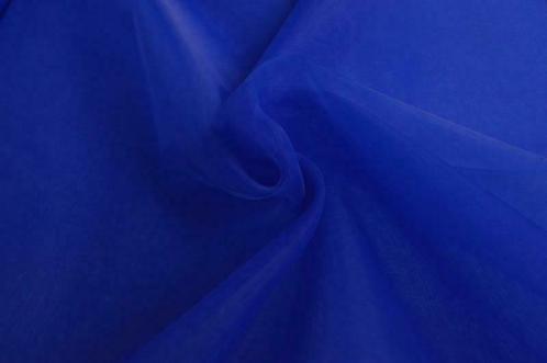 Organza stof - Blauw - Per 15 of 50 meter, Hobby en Vrije tijd, Stoffen en Lappen, 120 cm of meer, 200 cm of meer, Blauw, Nieuw