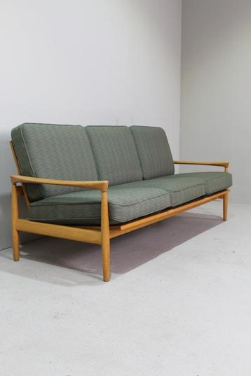 Vintage bank Erik Wørts IKEA eiken, groen