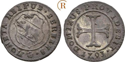 1 Kreuzer 1793 Schweiz Bern:, Postzegels en Munten, Munten | Europa | Niet-Euromunten, Verzenden