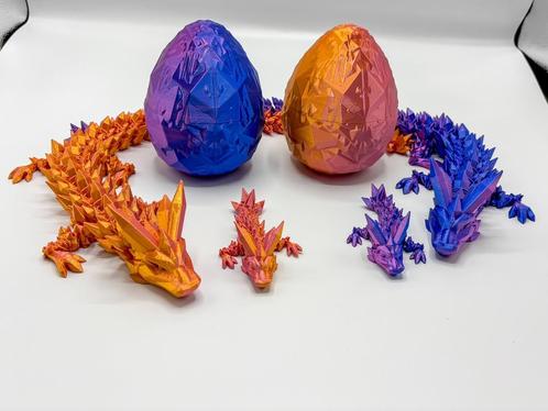 Kristallen draken en eieren in diverse maten, ideale fidget, Verzamelen, Speelgoed, Nieuw, Verzenden