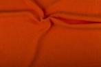 Linnen stof Oranje – Gewassen linnen, 200 cm of meer, Nieuw, Oranje, Linnen