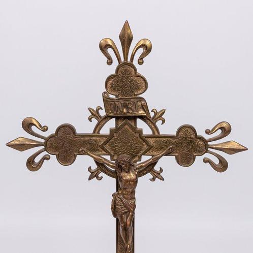 Altaar kruis, 19e-eeuw - Brons - 1850-1900, Antiek en Kunst, Kunst | Niet-Westerse kunst